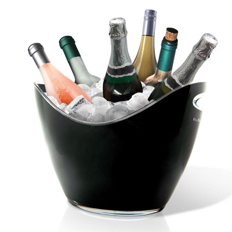 Vin Bouquet шампаниера за 6 бутилки черна